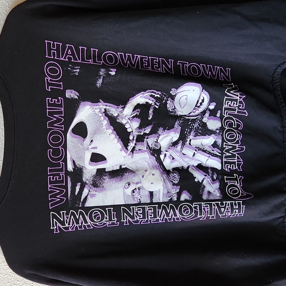 Nightmare Before Christmas Halloween Town Long-Sleeve Girls Drawstring T-Shirt - Picture 3 of 7